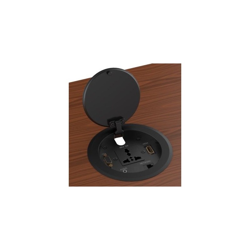 SC-DA Conference Table Connectivity Box with  Wireless Charger Mains Socket USB Network HDMI Audio Jack