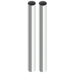 2X 2000MM Standard Chrome Columns (PAIR)