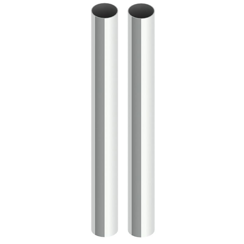 2X 2000MM Standard Chrome Columns (PAIR)