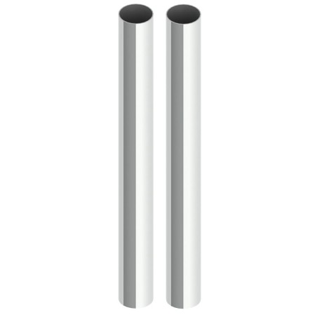 2X 2000MM Standard Chrome Columns (PAIR)