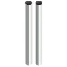 2X 2000MM Standard Chrome Columns (PAIR)