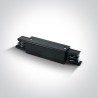 3 Channel Track Mid Connector Black