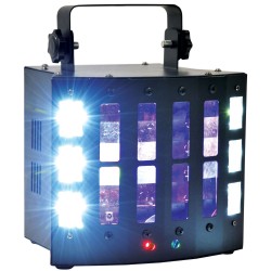 Lighting Effects LED Beamer 4-in-1 LED Effects with Beams Strobe UV and Laser Effect