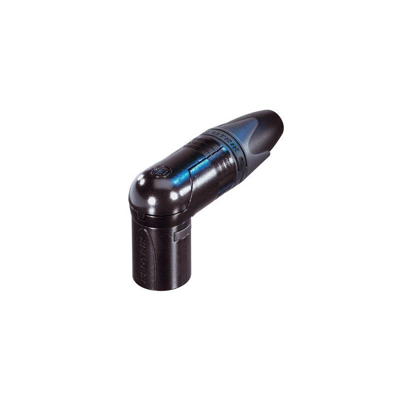 3 Pin Neutrilk Right Angle Male XLR DMX Plug