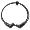 Neutrik Right Angle Male to Right Angle Female XLR Cable 3m in Black