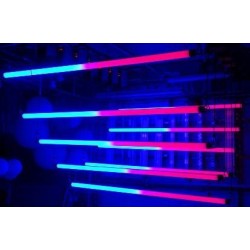 RGB LED DMX Kinetic Pixel Tube 1m and 2m Pendant Motorised Winch 0-1.5m & 0-4m and Colour Tube 0.2m per sec DMX512 8CH