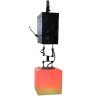 RGB LED DMX Kinetic Cube Pendant 30cm Motorised Winch and Colour Cube 0.5m per sec DMX512 8CH