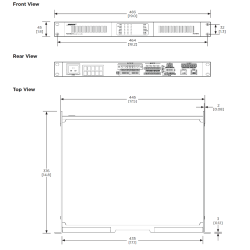 Bose PowerShareX PSX1204D Adaptable Power Amplifier 3x 300W with optional Low-Z or 100V per Channel and Power Sharing