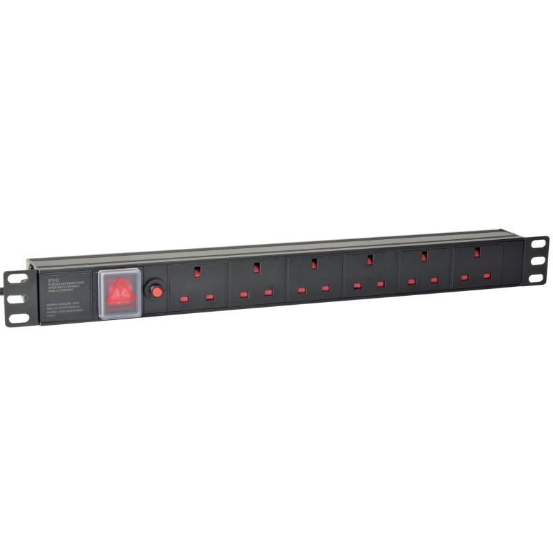 19" Rackmount Power Distribution Unit Extension Cable with Surge Protection