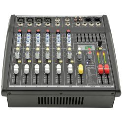8IN 2x 200W DSP Mixer Amplifier - CSP Series Compact Powered Mixers with DSP