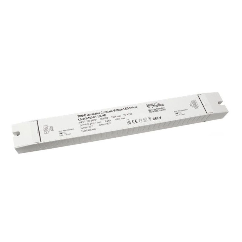 Mode Lighting Mega-150 Mains Dimmable 24V DC Constant Voltage 150W LED Driver LD-24V-150-GT-230-RD formerly LD-24-150-XT-230-RD