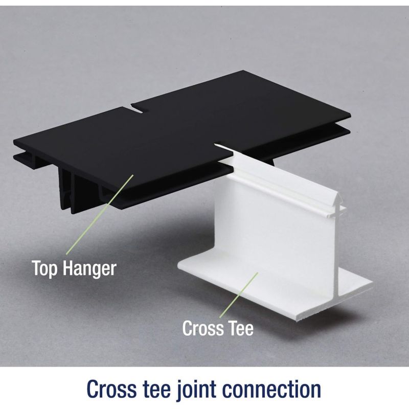 CeilingMAX Black Surface Mounted Ceiling Grid System 100m sq