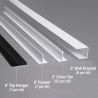 CeilingMAX Black Surface Mounted Ceiling Grid System 100m sq