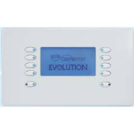 Mode Evolution LCD Fascia EVO-L-WHI-55 (10 Buttons, Twin Gang, MK Aspect White)