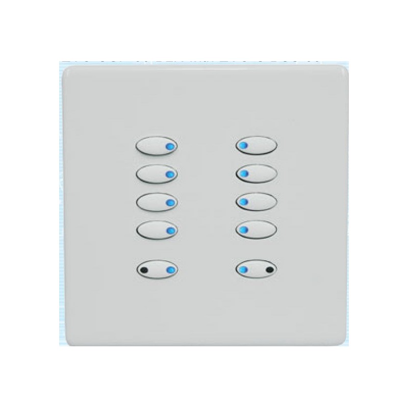 Mode Evolution Switch Plate - White (10 White Buttons, Single Gang, excluding Fascia Plate) Mode Evolution Switch Plate - White (10 White Buttons, Single Gang, excluding Fascia Plate)