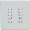 Mode Evolution Switch Plate - White (10 White Buttons, Single Gang, excluding Fascia Plate)