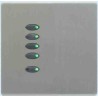 Mode Evolution Switch Plate - Black (5 Black Buttons, Single Gang, excluding Fascia Plate)