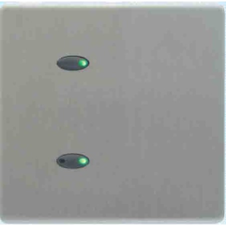 Mode Evolution Switch Plate - Black (2 Black Buttons, Single Gang, excluding Fascia Plate)