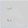 Mode Evolution Switch Plate - White (2 White Buttons, Single Gang, excluding Fascia Plate)