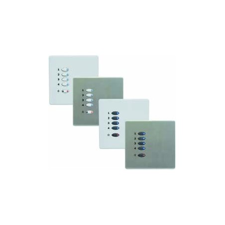 Mode Switch Plate - White (5 White Buttons, Single Gang, excluding Fascia Plate)