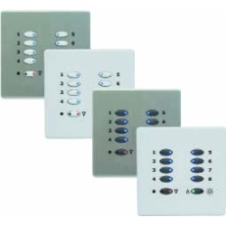 Mode Switch Plate - White (10 White Buttons, Single Gang, excluding Fascia Plate)