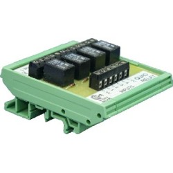 DM-485 RS232 to RS485 interface on din rail base