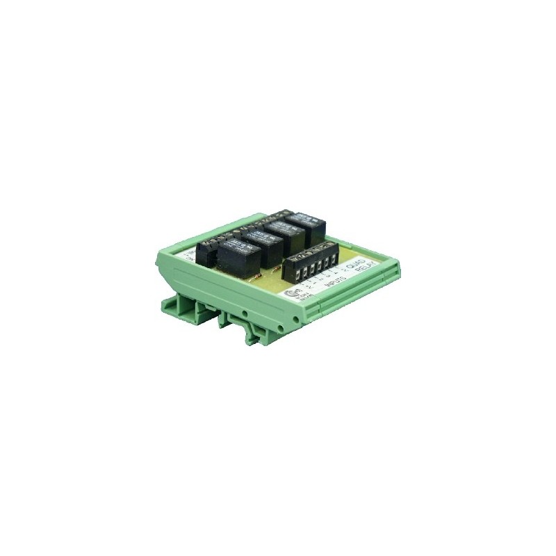 DM-485 RS232 to RS485 interface on din rail base