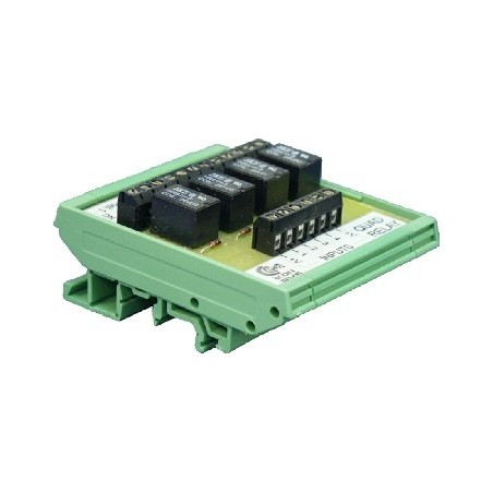 DM-485 RS232 to RS485 interface on din rail base