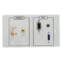 DADO-2G-HDMI HDMI-90BB on Engraved 2G white plastic panel, no audio