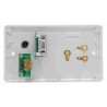 DADO-2G-HDMI-J DADO-90P and HDMI-90BB adaptors on Engraved 2G panel, with