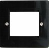 EP-50FW White plastic single gang euro frame for 1 x 50mm or 2 x 25mm