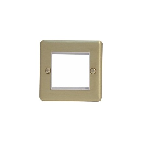 EP-50FSC Satin chrome single gang euro frame with 50mm space