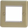 EP-50FSC Satin chrome single gang euro frame with 50mm space