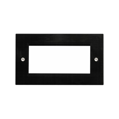 EP-100FW White plastic double gang euro frame for 2 x 50mm or 4 x 25mm