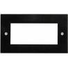 EP-100FW White plastic double gang euro frame for 2 x 50mm or 4 x 25mm