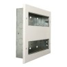 EP-400GW 2 row, 16 gang euro frame in White, with back box