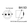 26mm Dimmable 240V 2.5W LED BA15D SBC or BA15S or E14 39 x 3528 LED Corn Light Bulb 240lm BA15 or B15 Equivalent to 25W