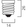 26mm Dimmable 240V 2.5W LED BA15D SBC or BA15S or E14 39 x 3528 LED Corn Light Bulb 240lm BA15 or B15 Equivalent to 25W