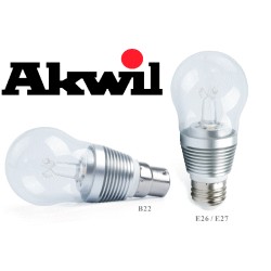 New AK-7W Akwil Dimmable 7W 500lm Sharp LED True-fit, 330 Degree, Frosted High Lumen Light Bulb, 0-265V AC