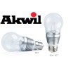 New AK-7W Akwil Dimmable 7W 500lm Sharp LED True-fit, 330 Degree, Frosted High Lumen Light Bulb, 0-265V AC