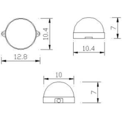 3W LED RGB DMX Pixel Light 100mm