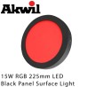 Akwil 15W RGB 225mm Black Surface Mount Downlight Fitting 24V Constant Voltage