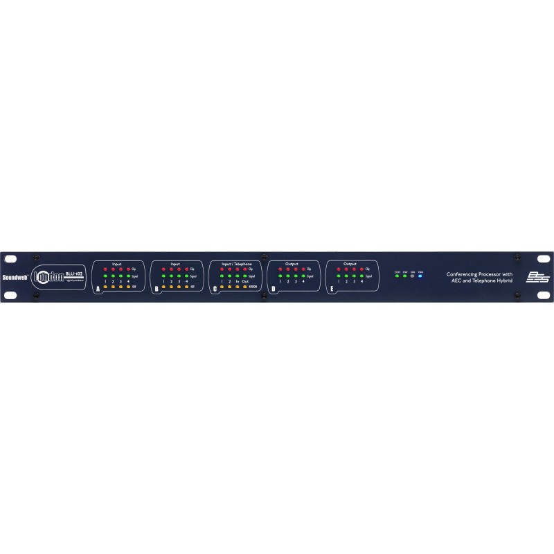 BSS BLU-102 Conferencing Processor with AEC and Telephone Hybrid BSS BLU-102 Conferencing Processor with AEC and Telephone Hybrid