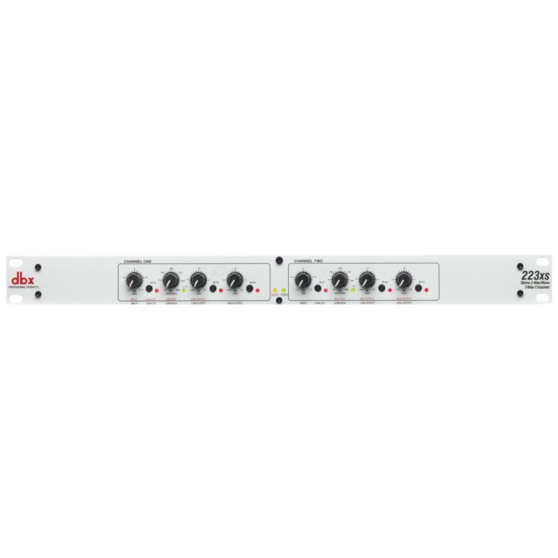 dbx 223xs Stereo 2-Way/Mono 3-Way Crossover with XLR Connectors dbx 223xs Stereo 2-Way/Mono 3-Way Crossover with XLR Connectors