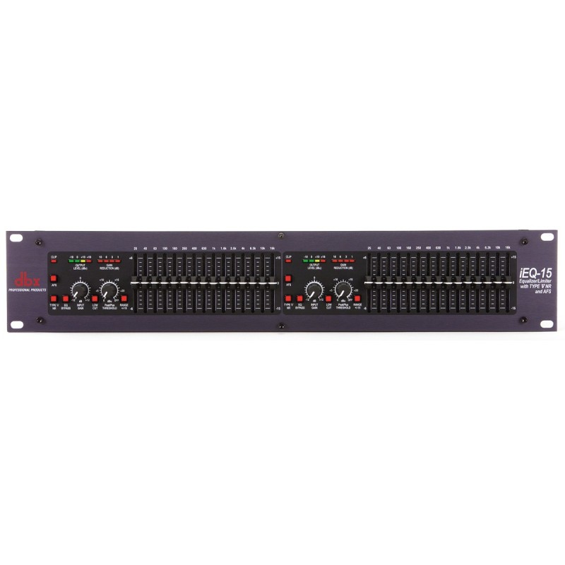 dbx iEQ15 Dual 15-Band Graphic EQ with Type V NR and AF