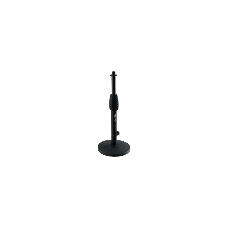 Frameworks GFW-MIC-0601 Desktop Mic Stand - Round Base - Twist Clutch Frameworks GFW-MIC-0601 Desktop Mic Stand - Round Base - Twist Clutch