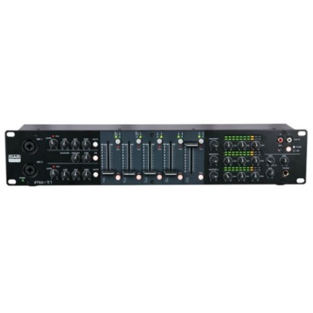 DAP IMIX-7.1 7 Channel 2U install mixer, 3 outputs