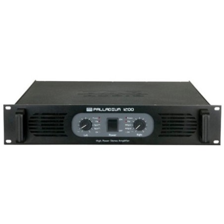 DAP P-1200 2U High Power Double Class-H Stereo PA Amplifier, Black