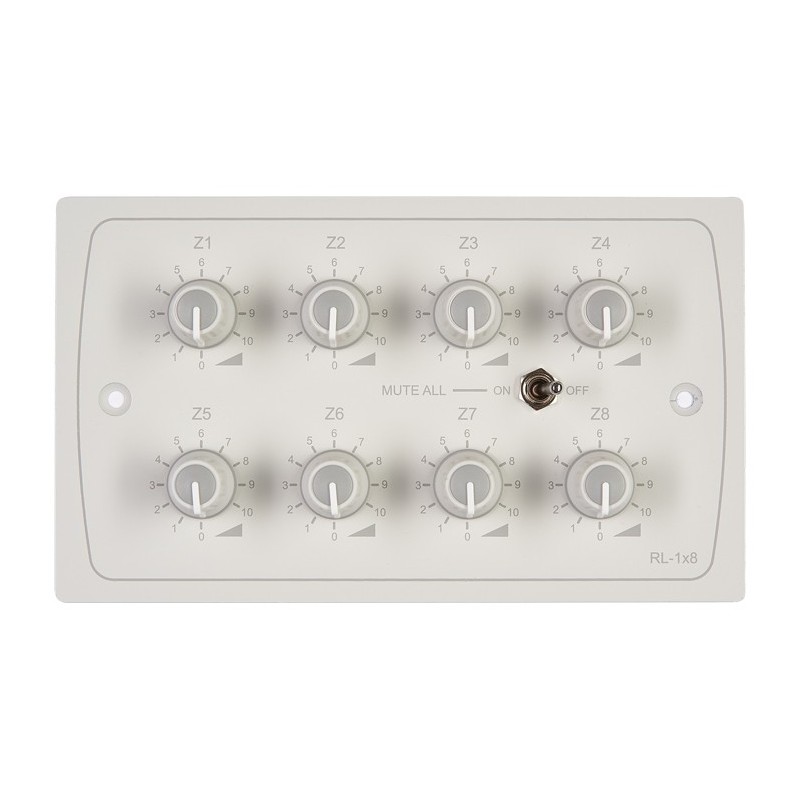 Cloud RL-1x8 Remote Volume Level Control Plate