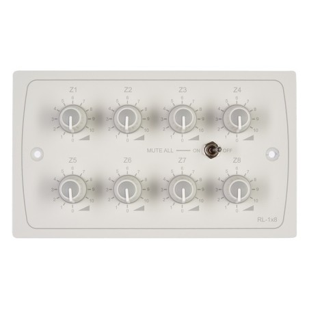 Cloud RL-1x8 Remote Volume Level Control Plate